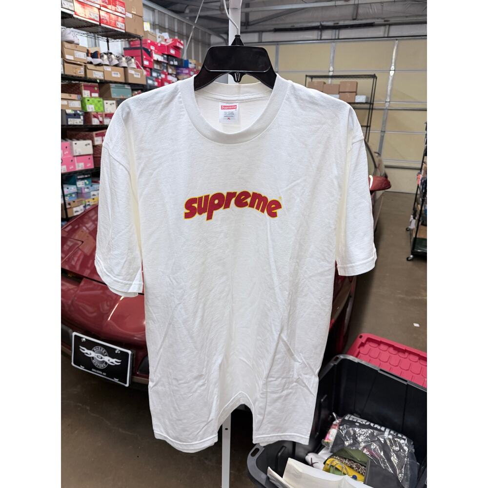 Supreme Pinline Logo White Tee T Shirt Men’s XL